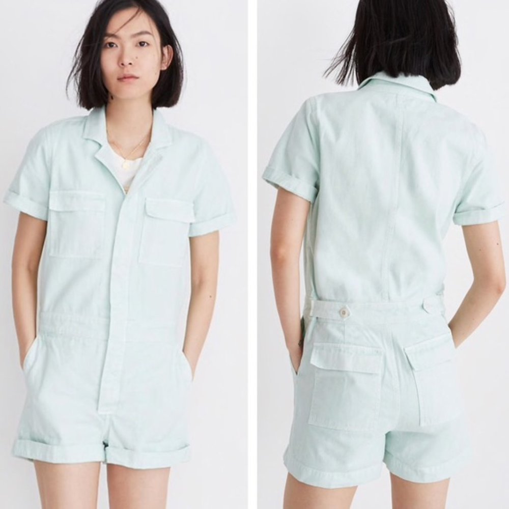 Denim Coverall Romper